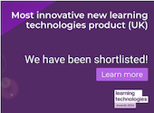 Learning Technologies Awards shortlist badge